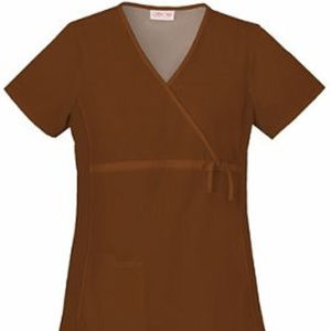 Cherokee Maternity Wrap Nurse Scrub Top